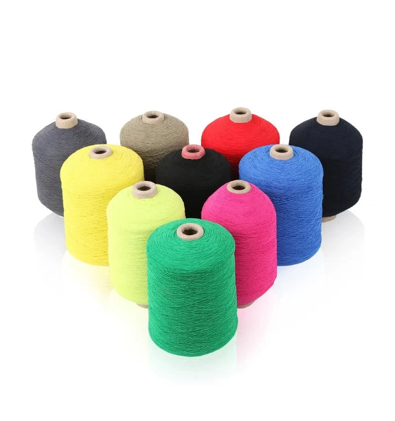 High Elastic #1007070 Nylon Rubber Covered Yarn For Weaving And Knitting