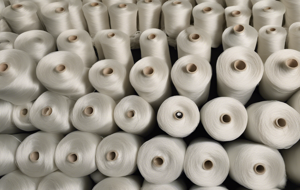 White Ring Spun Polyester Yarn