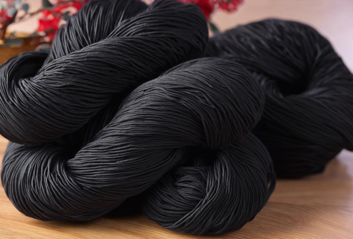 Black Polyester Ring Spun Yarn